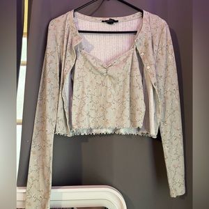 Forever 21 cardigan tank top